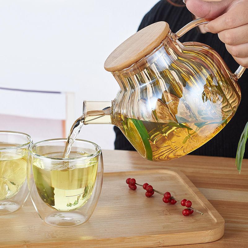 Bule de Vidro que Vai ao Fogo com alta resistência a calor e super elegante